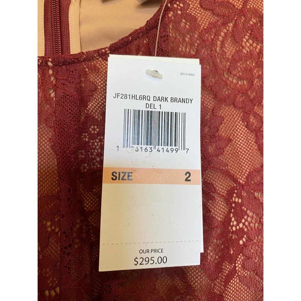 Michael Kors Brown Lace Mini Dress